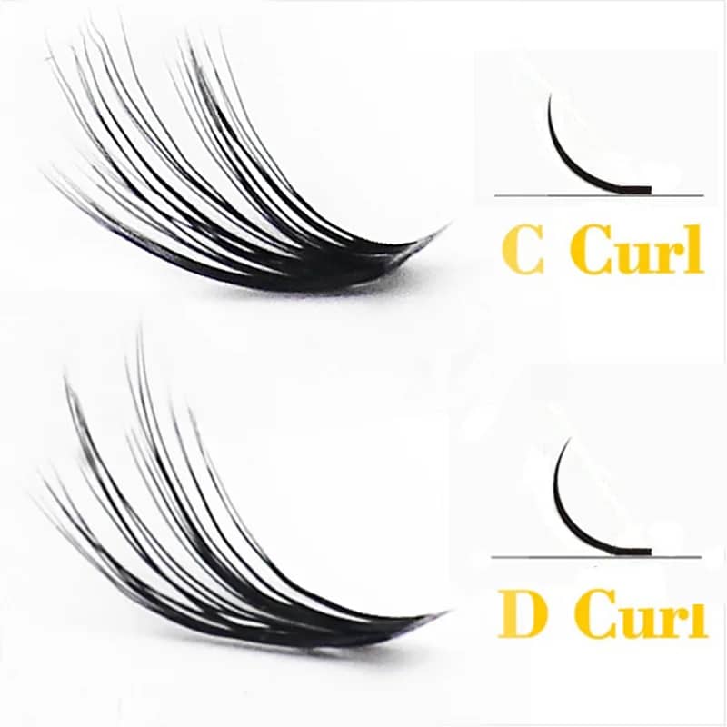 3D Russian Mink Individual Eyelash Clusters - 60 Bundles Natural Look Extension, 0.07mm Thickness, C/D Curl, 8-15mm Length - Professional Makeup Tool - Image 2
