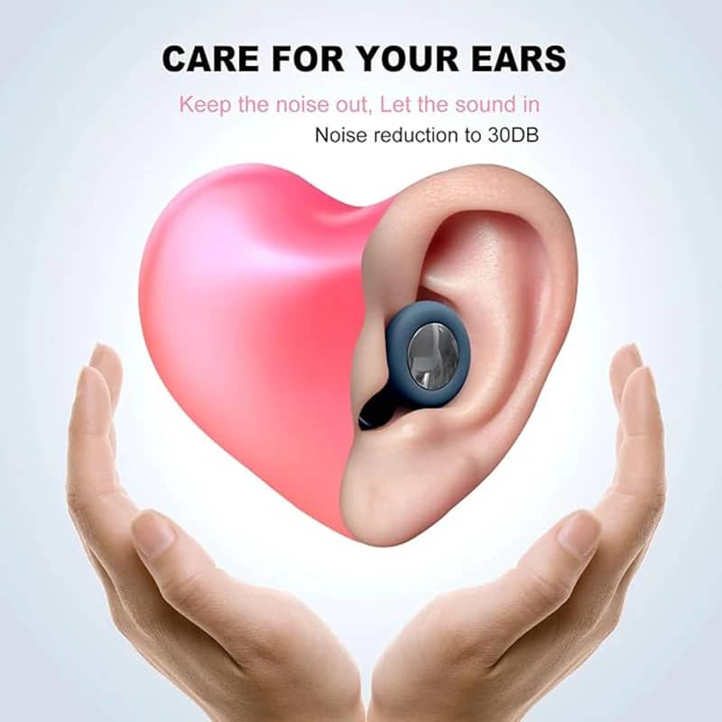 Silicone Ear Plugs for Sleeping & Swimming - Noise Reduction Waterproof Earbuds with Storage Bag, Reusable & Comfortable for Travel, Study, and Rest - Image 3