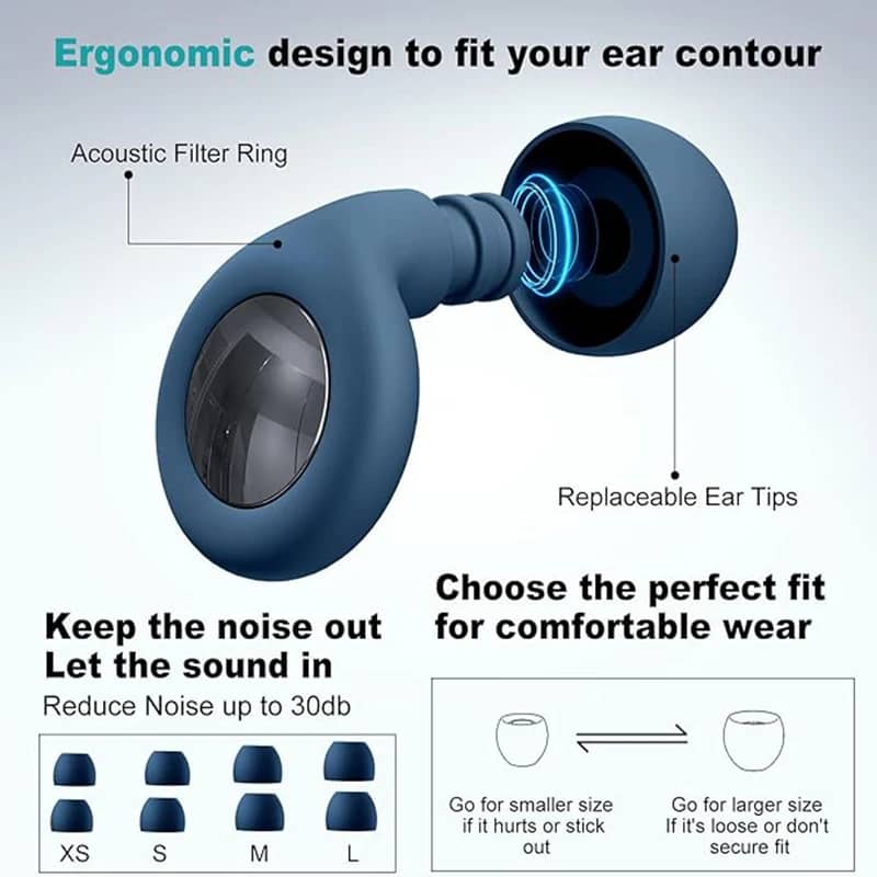 Silicone Ear Plugs for Sleeping & Swimming - Noise Reduction Waterproof Earbuds with Storage Bag, Reusable & Comfortable for Travel, Study, and Rest - Image 5