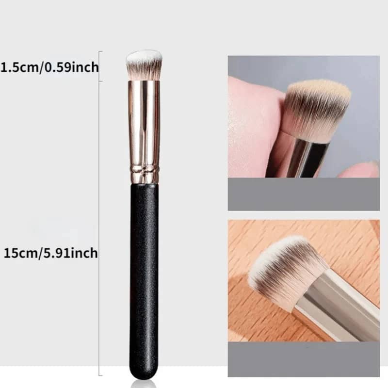 Premium Foundation Concealer Brush Set - 5 Pcs Flawless Contour Blusher Brushes for Under Eye Blending, Dense Face Makeup Application - Image 5