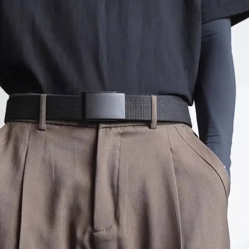 Men's & Women's Fashion Canvas Belt - Adjustable Breathable Outdoor Tactical Waist Belt for Jeans & Trousers - Image 2