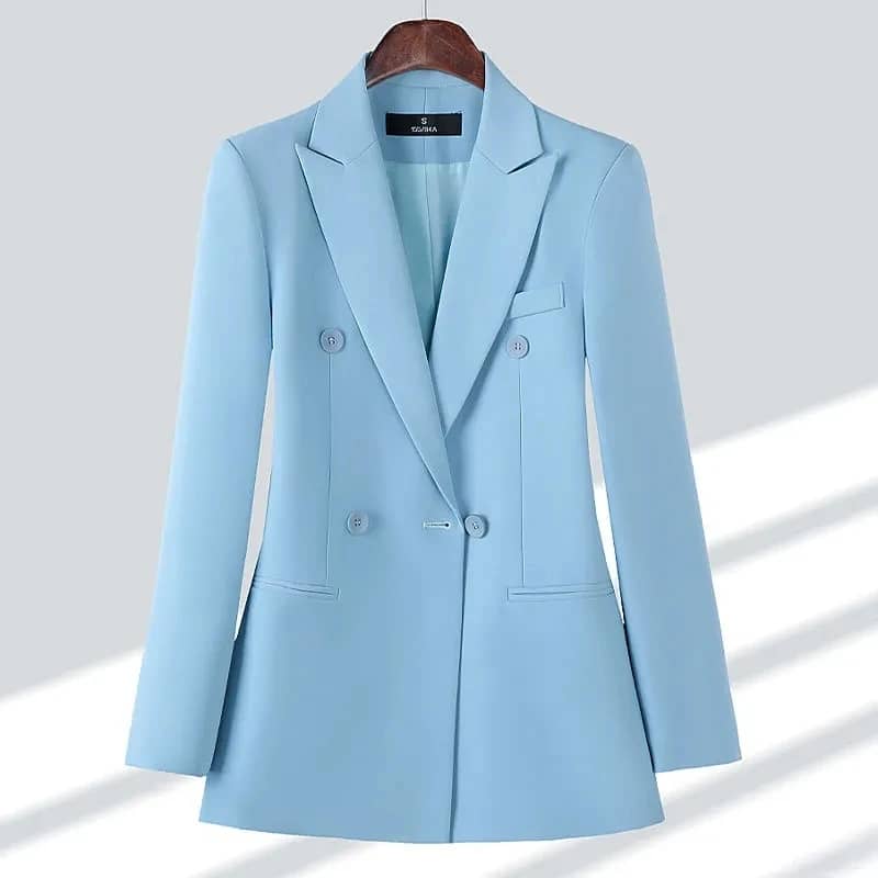 2025 Spring Autumn Women's Blazer Jacket - Temperament Joker Long-Sleeved Professional Lady Leisure Outerwear Coat for Versatile Style - Image 1