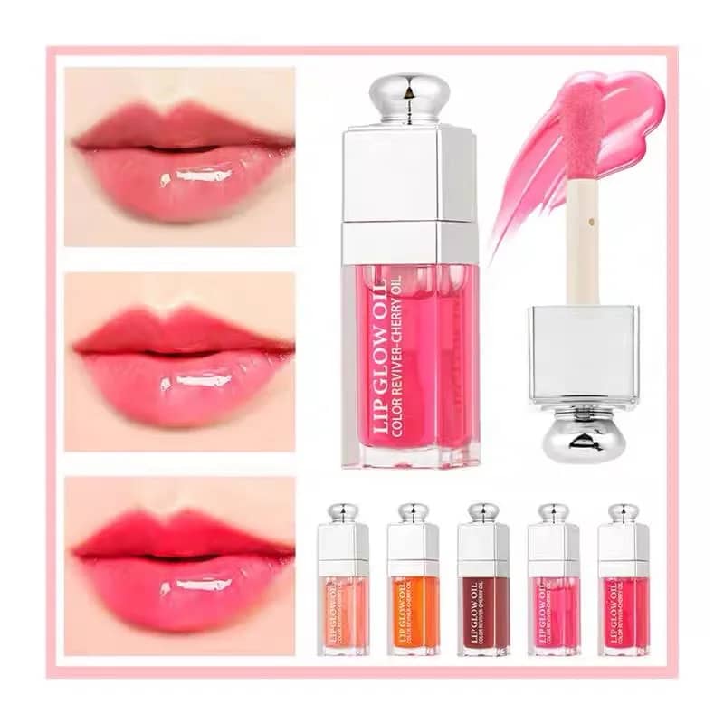 Moisturizing Lip Balm Oil Gloss for Plumping & Exfoliating Lips - Original Pink Formula for Soft, Smooth, Hydrated Lips - Image 4