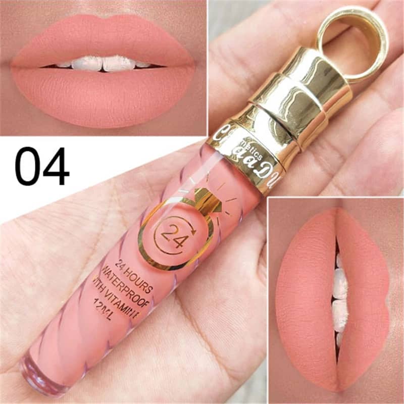 20 Colors Matte & Shimmer Lipstick Set - Long-Lasting Waterproof Lip Gloss for Women, Nude Glitter Red Lip Tint Beauty Makeup - Image 4