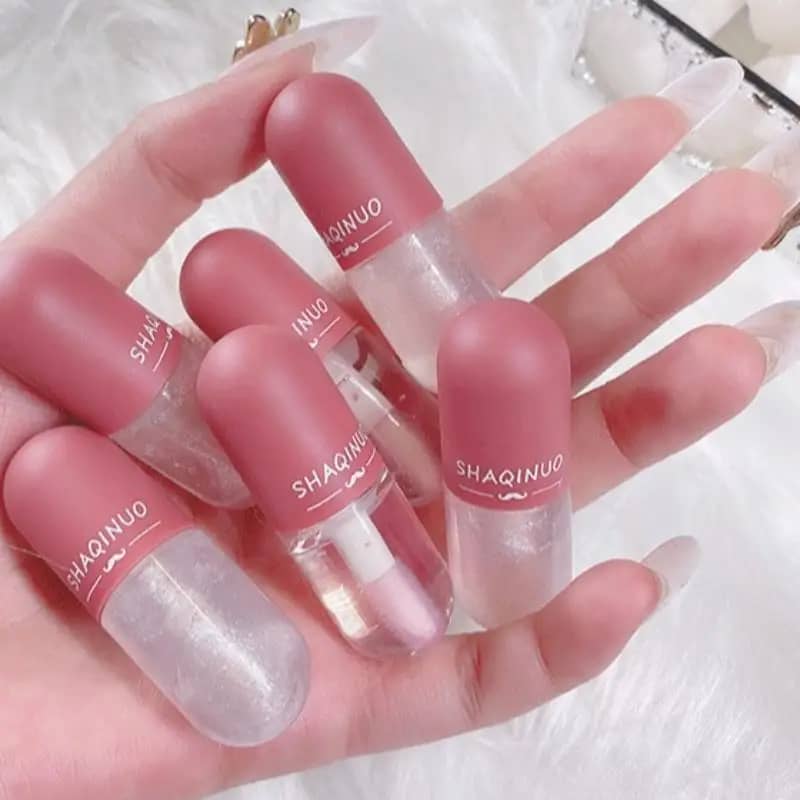 Long-Lasting Moisturizing Lip Gloss Set - Mini Liquid Lipstick with Hydrating Formula, Non-Fading, Comfortable Wear for Women - Image 5
