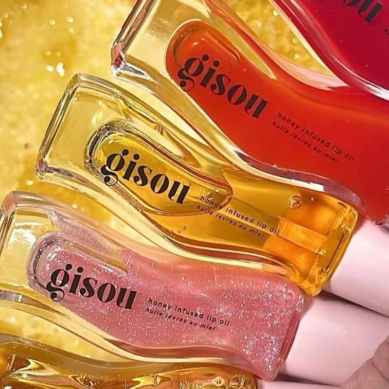 Gisou Moisturizing Watermelon Lip Balm & Plumping Lip Oil Gloss for Smooth, Hydrated Lips - Exfoliating & Enhancing Shine - Image 2