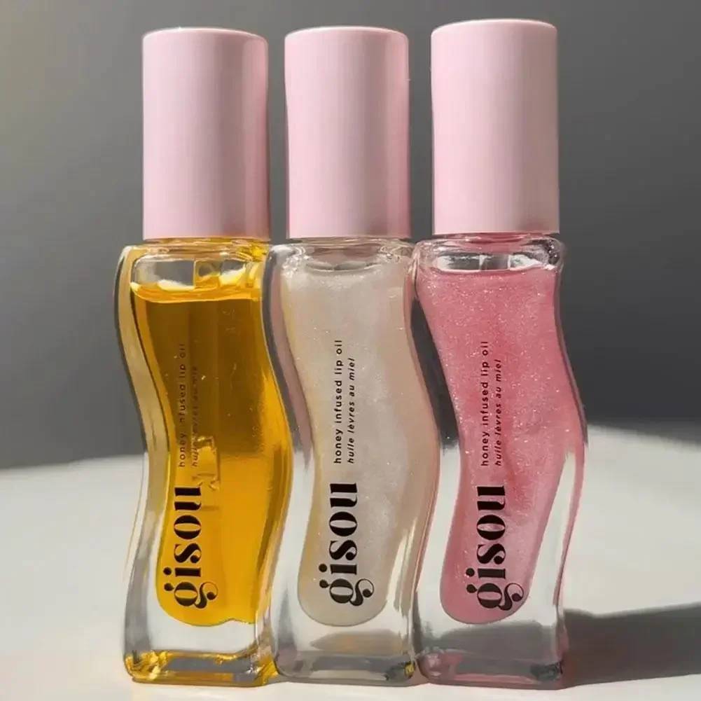 Gisou Moisturizing Watermelon Lip Balm & Plumping Lip Oil Gloss for Smooth, Hydrated Lips - Exfoliating & Enhancing Shine - Image 3