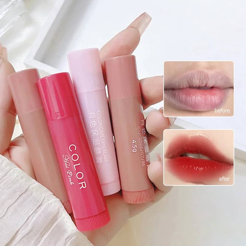 HAIPINK 3-Piece Tinted Moisturizing Lip Balm Set - Hydrating, Fade Lip Lines, Prevent Chapping, Natural Color for Daily Use - Image 3