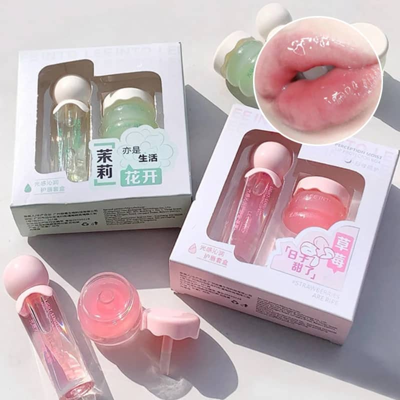 YPYP Zhencui Lip Care Set: Moisturizing Water Light Jelly Balm & Serum for Day & Night Use, Hydrating & Nourishing Formula for Women, 3.8g + 2.8ml - Image 2