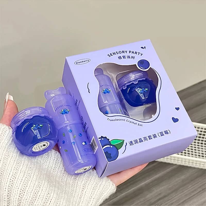 Sensory Party Hydrating & Brightening Lip Mask - Deep Moisture, Lip Wrinkle Reduction, 24-Hour Hydration Lip Oil for Soft, Plump Lips - Image 4