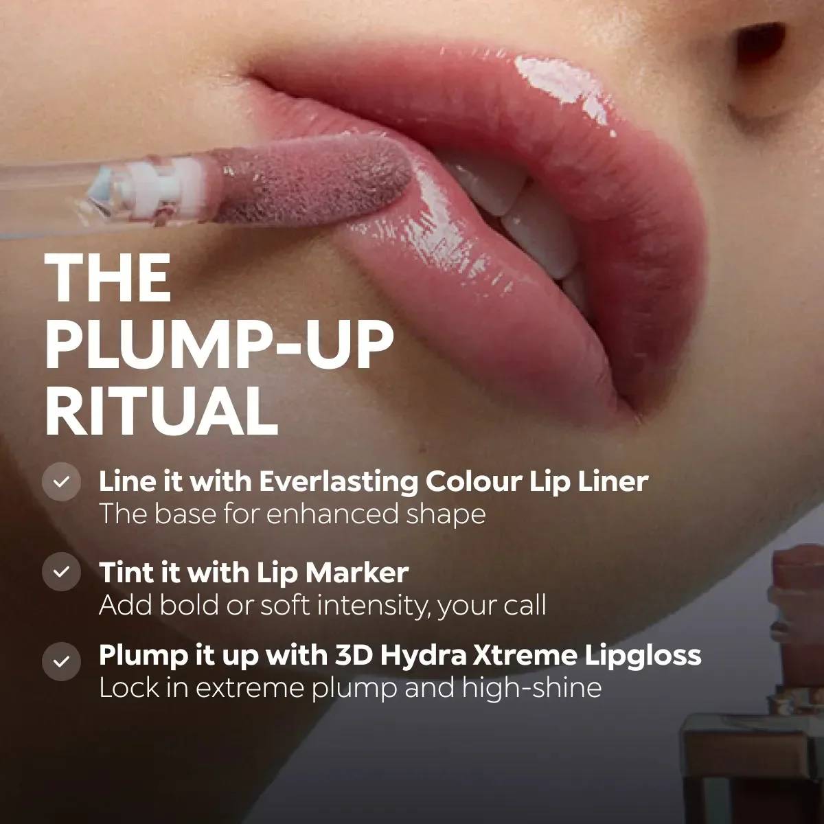 3D Ginger Plumping Lip Gloss for Fuller Lips - Moisturizing, Non-Fading Liquid Lipstick with Mirror Finish, Nourishing Glossy Makeup for Women - Image 5