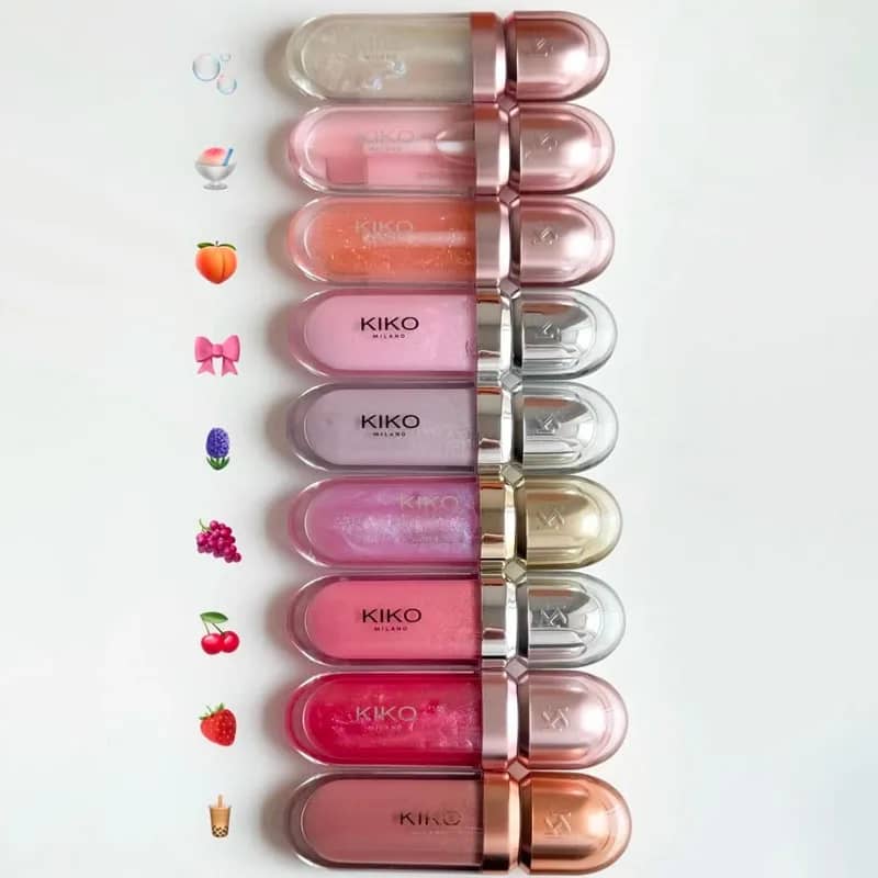 KIKO 3D Liquid Lip Glaze Transparent Mirror Lipstick - Nourishing Glossy Full Lips, Long-Lasting, Non-Fading Milk Tea & Bean Paste Shades for Makeup - Image 2