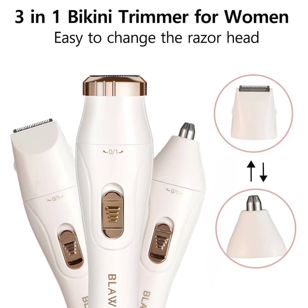 Women's Electric Shaver & Bikini Trimmer - Portable Painless Epilator for Face, Underarms, Legs - Gentle Hair Removal for Ladies - Image 5