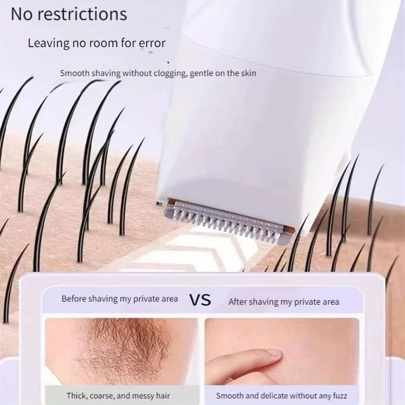 Women's Electric Shaver Waterproof Painless Hair Remover for Bikini, Body, Legs, Face, Underarms - Cordless & Rechargeable with Hypoallergenic Blades - Image 4