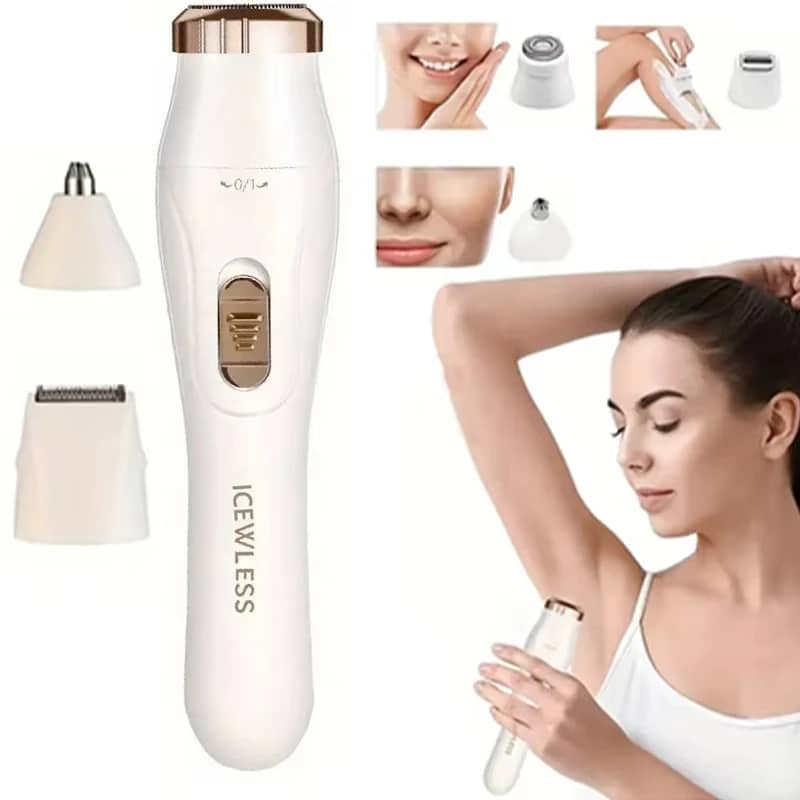 Women's Electric Shaver Waterproof Painless Hair Remover for Bikini, Body, Legs, Face, Underarms - Cordless & Rechargeable with Hypoallergenic Blades - Image 3