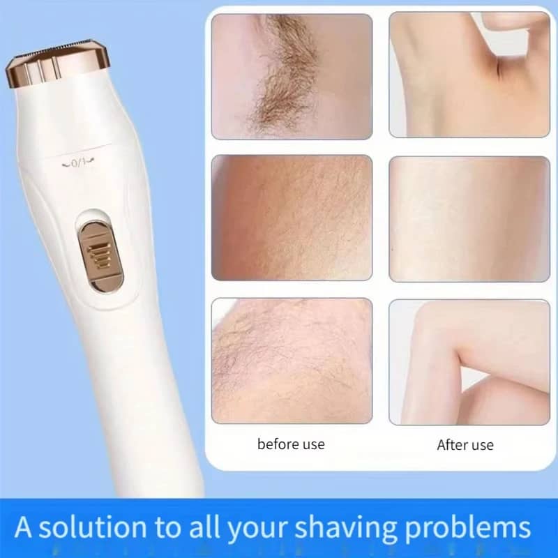 Women's Electric Shaver Waterproof Painless Hair Remover for Bikini, Body, Legs, Face, Underarms - Cordless & Rechargeable with Hypoallergenic Blades - Image 6