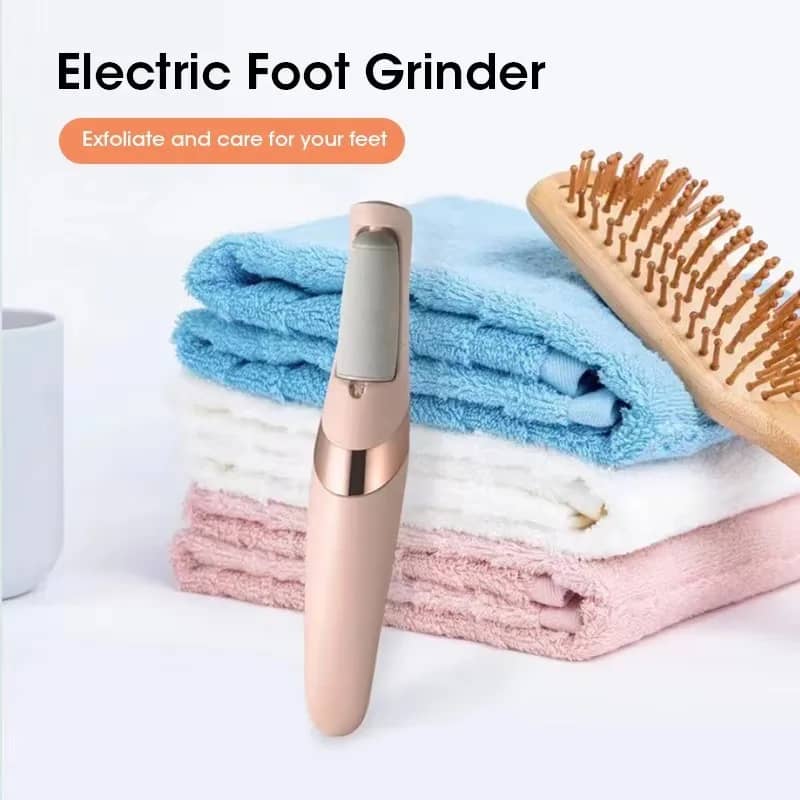 Rechargeable Electric Foot Callus Remover Pedicure Tool - USB Automatic Dead Skin Grinder with 2 Roller Heads for Smooth Feet - Image 2