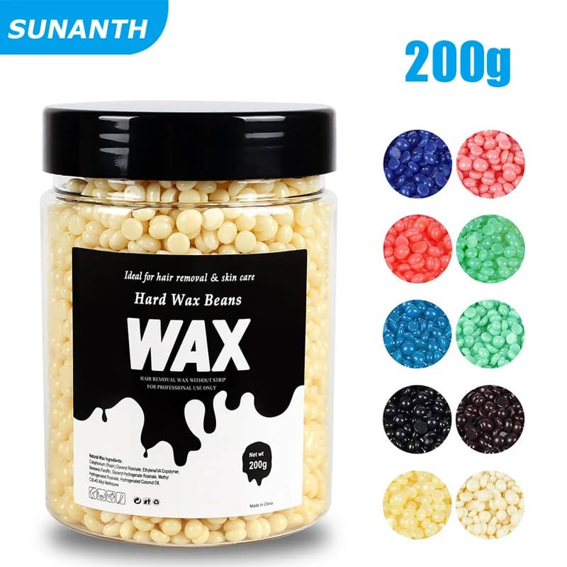 Professional Hard Wax Beans for Men & Women - 200g/400g Depilatory Wax Kit for Painless Full Body Hair Removal, Inhibits Growth, Gentle & Non-Irritating Formula - Image 2