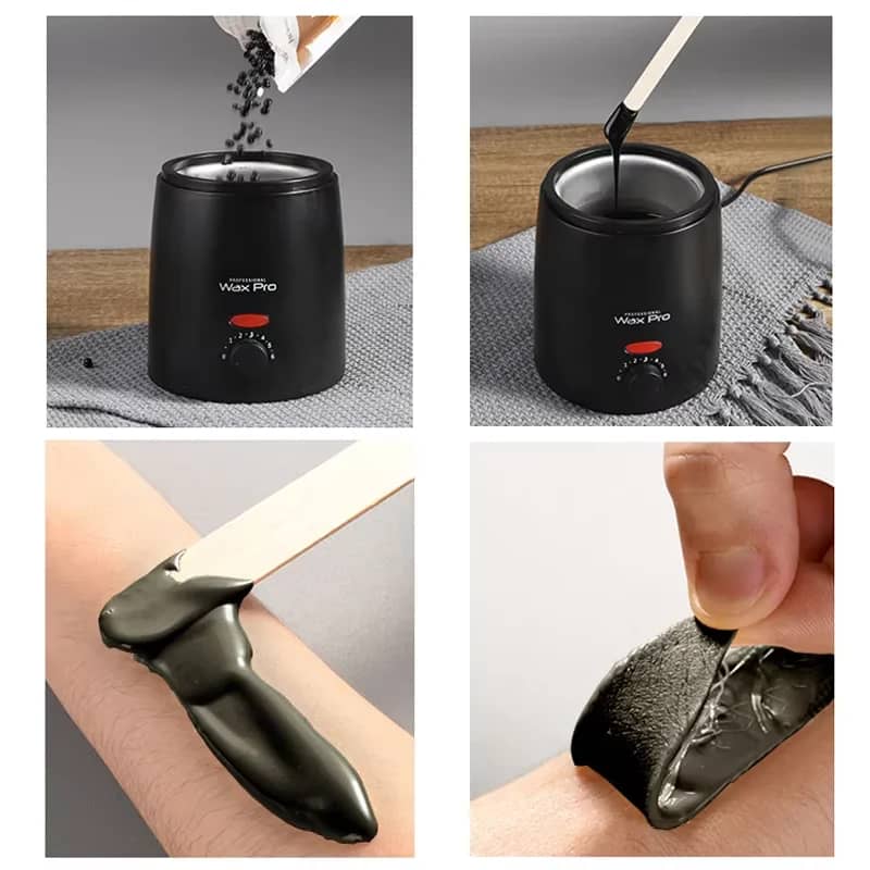 Professional Wax Heater Melter for Hair Removal & Crafts | Adjustable Temperature 0-125°C | Rapid Heating 35W | 200ml Capacity | EU/US Plug for Home Salon Use - Image 5