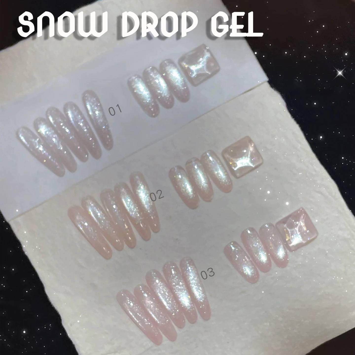SHAKA 1-3pcs Fine Gold Powder Highlight Flash Whitening Translucent Nail Art Snowfall Silk Glass Bead Cat Eye Gel Nail Polish for Professional Salon & Home Use - Image 1