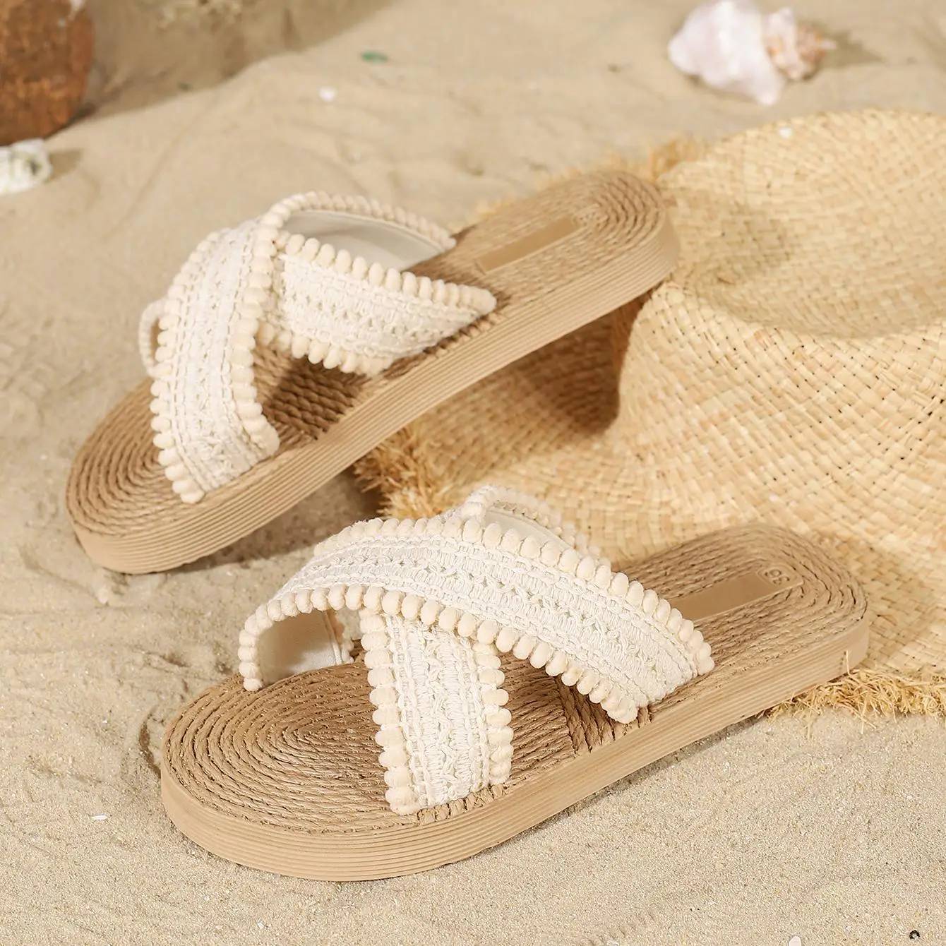 Women's Bohemian Platform Flip Flops - Fashion Beach Slippers & Indoor Flat Sandals for Summer - Image 4
