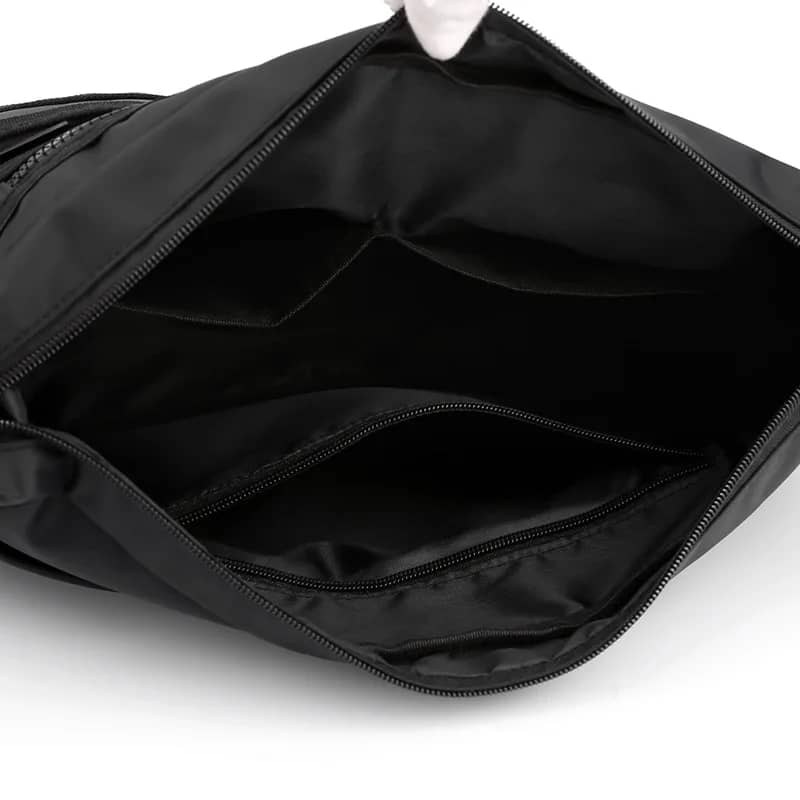 Men's Luxury Nylon Crossbody Messenger Bag - Multi-Layer Pocket Design, Large Capacity, Waterproof, Casual Fashion Shoulder Bag for Travel & Daily Use - Image 6