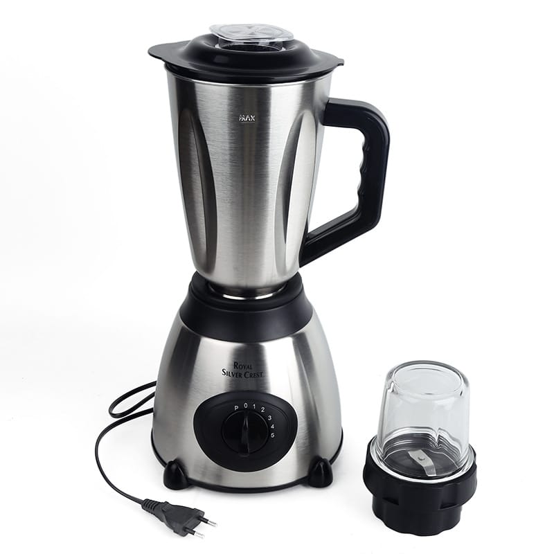 2-in-1 Multifunction Blender and Grinder Stainless Steel Juicer Mixer Food Processor with European Plug