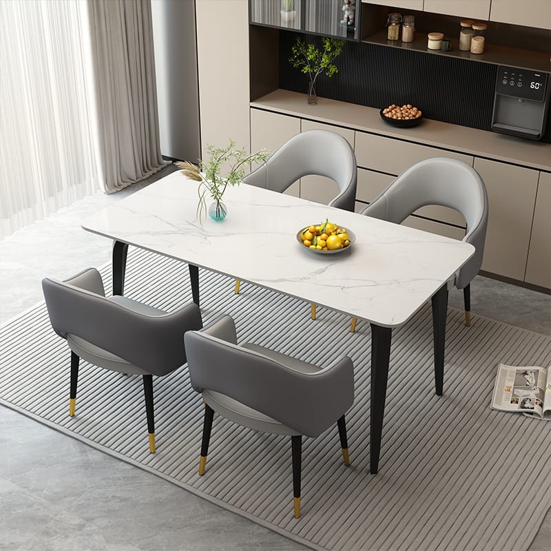 Modern Dining Chair with Backrest - Light Luxury High-End Design for Home, Hotel, Restaurant - Simple Dining Table Negotiation Chair