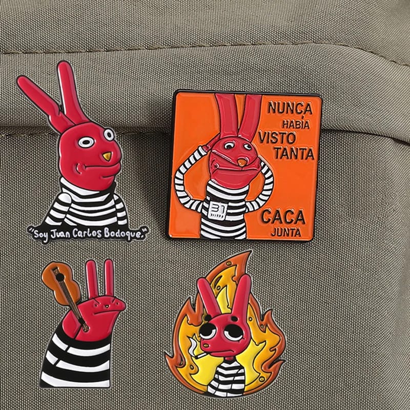 Funny Cartoon Enamel Pins Brooch - Humorous Movie Character Badge for Backpacks, Lapel, and Accessories - Ideal Gift for Friends