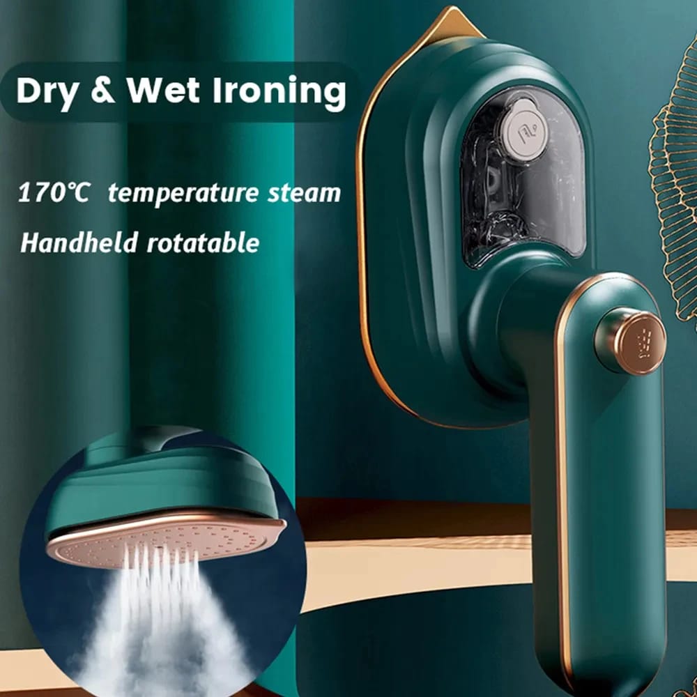 Mini Portable Garment Steamer & Iron - Handheld Clothes Steamer for Home Travel, 170°C Steam, 50ml Tank, Wet/Dry Use, Fast Wrinkle Removal