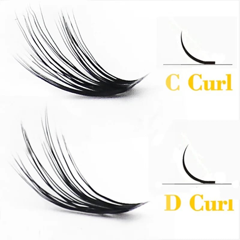 3D Russian Mink Individual Eyelash Clusters - 60 Bundles Natural Look Extension, 0.07mm Thickness, C/D Curl, 8-15mm Length - Professional Makeup Tool thumbnail 2