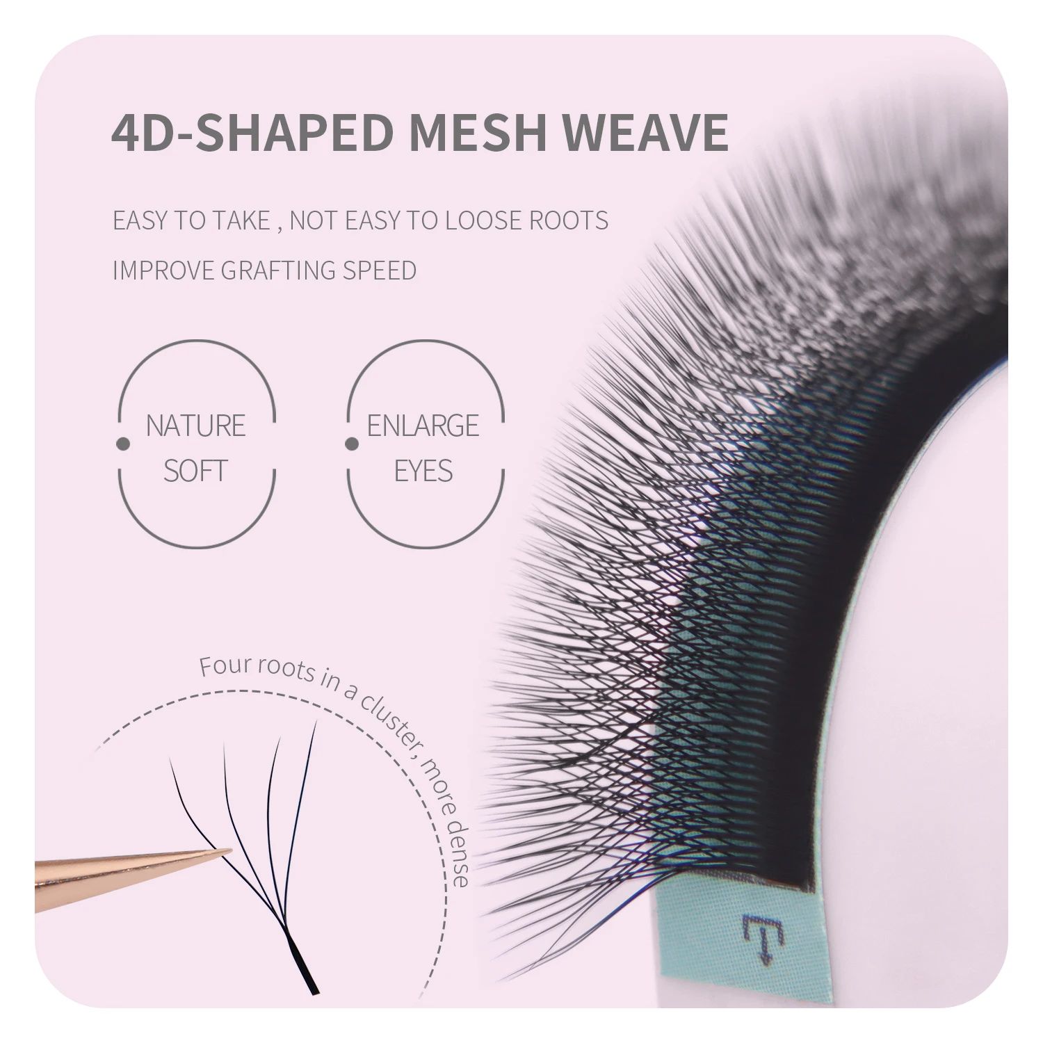 ANNAFRIS Premade Volume Fan YY 3D 4D 5D W-Shaped Eyelash Extensions - Natural Soft Full Dense Mink Lashes for Professional Salon Use thumbnail 5
