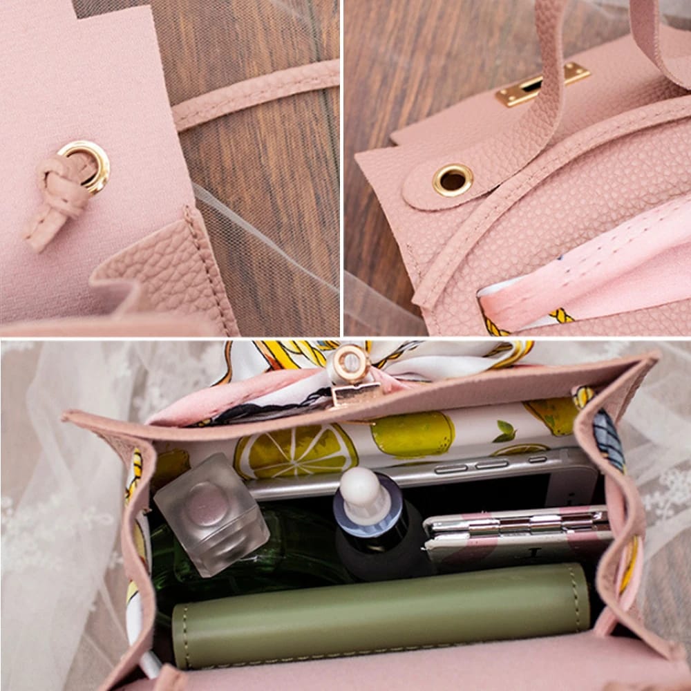 Luxury PU Leather Flap Messenger Bag for Women | 2024 Fashion Casual Vintage Shoulder Handbag | Stylish Daypack for Parties & Everyday Use thumbnail 3