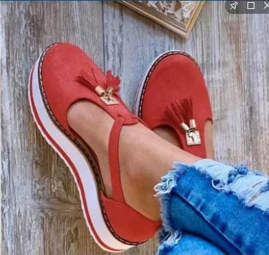 Summer Platform Roman Sandals for Women - Thick Bottom, Tassel Detail, Plus Size, PU Leather Slip-On Casual Shoes for Leisure thumbnail 5
