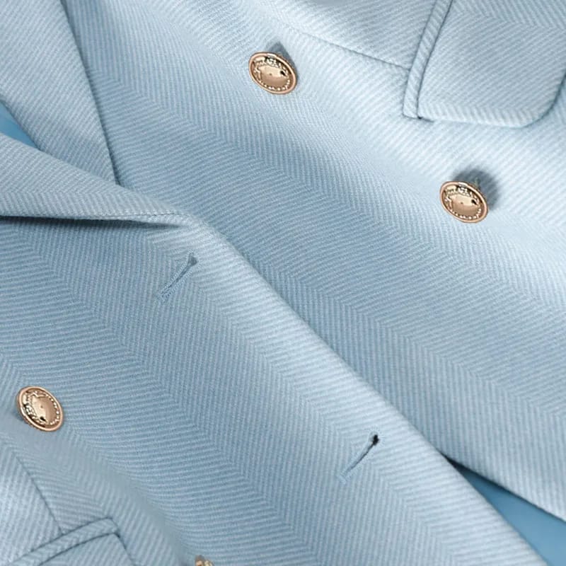 NAVIU High-End Women's Blazer Jacket - Spring/Autumn Office Business Suit, Long Sleeve Coat in Blue, Pink, or Apricot thumbnail 6