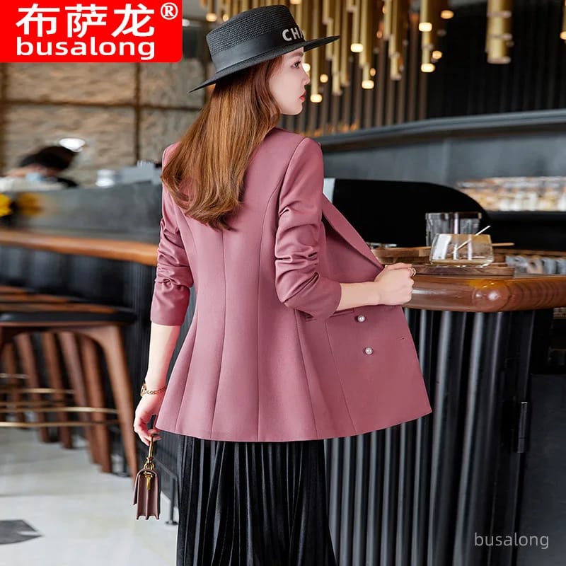 Elegant Women's Long Sleeve Blazer Jacket for Autumn/Winter - Professional Formal Workwear Fashion thumbnail 4