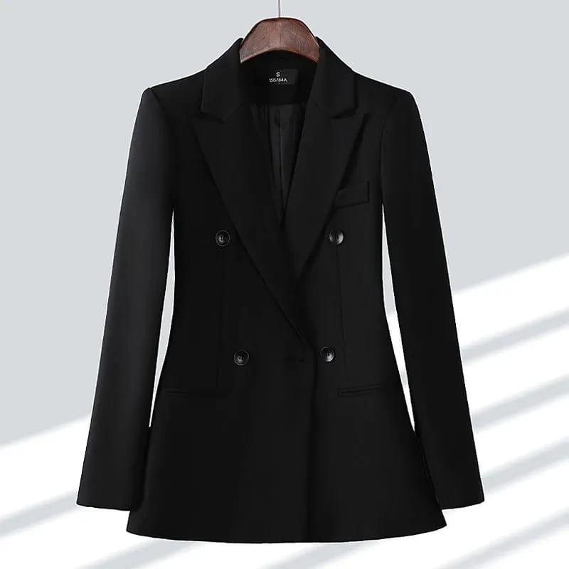 2025 Spring Autumn Women's Blazer Jacket - Temperament Joker Long-Sleeved Professional Lady Leisure Outerwear Coat for Versatile Style thumbnail 4