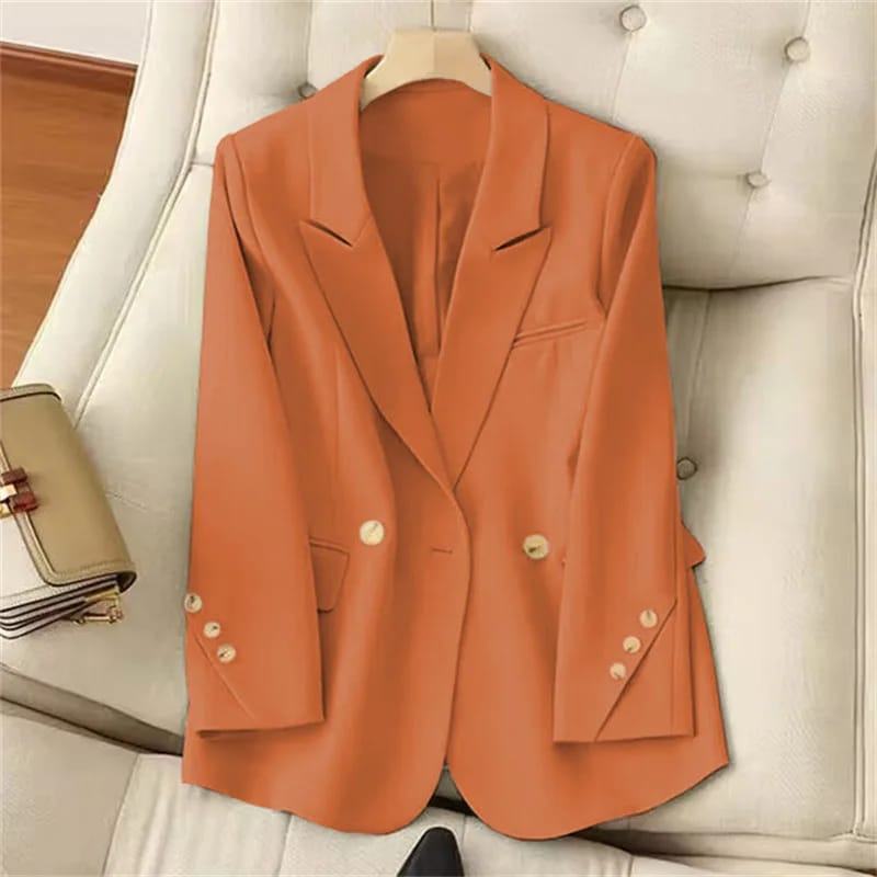 Women's Casual Long Sleeve Blazer Pant Set 2-Piece Suit 2025 Fashion Elegant Office Work Outfits thumbnail 1
