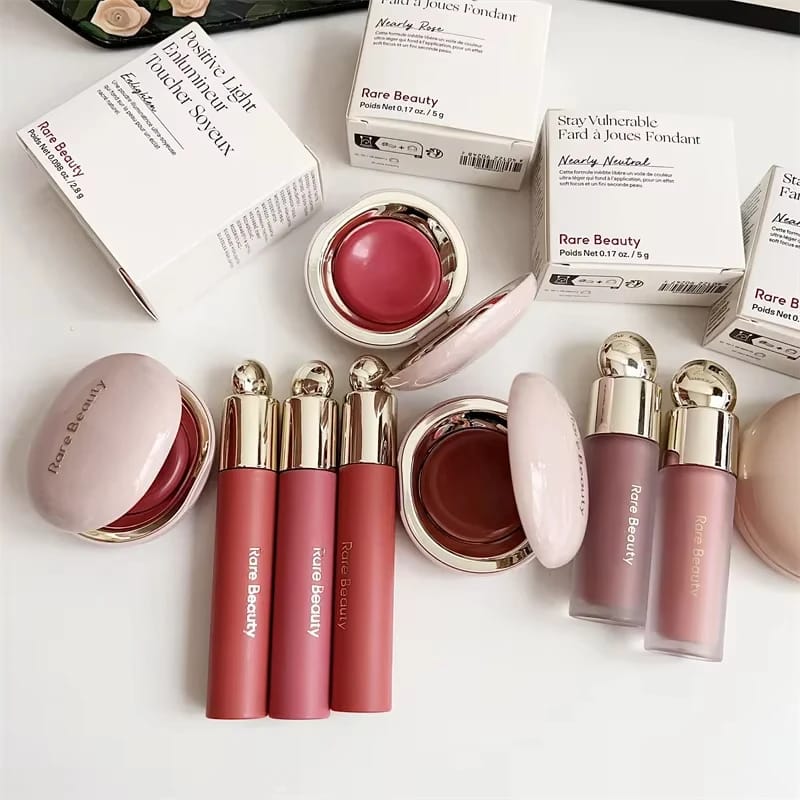 Rare Beauty Melting Cream Blush: Matte Pearlescent Finish, Glitter Highlighter, Nourishing & Moisturizing Lip Gloss for a Radiant Glow thumbnail 1