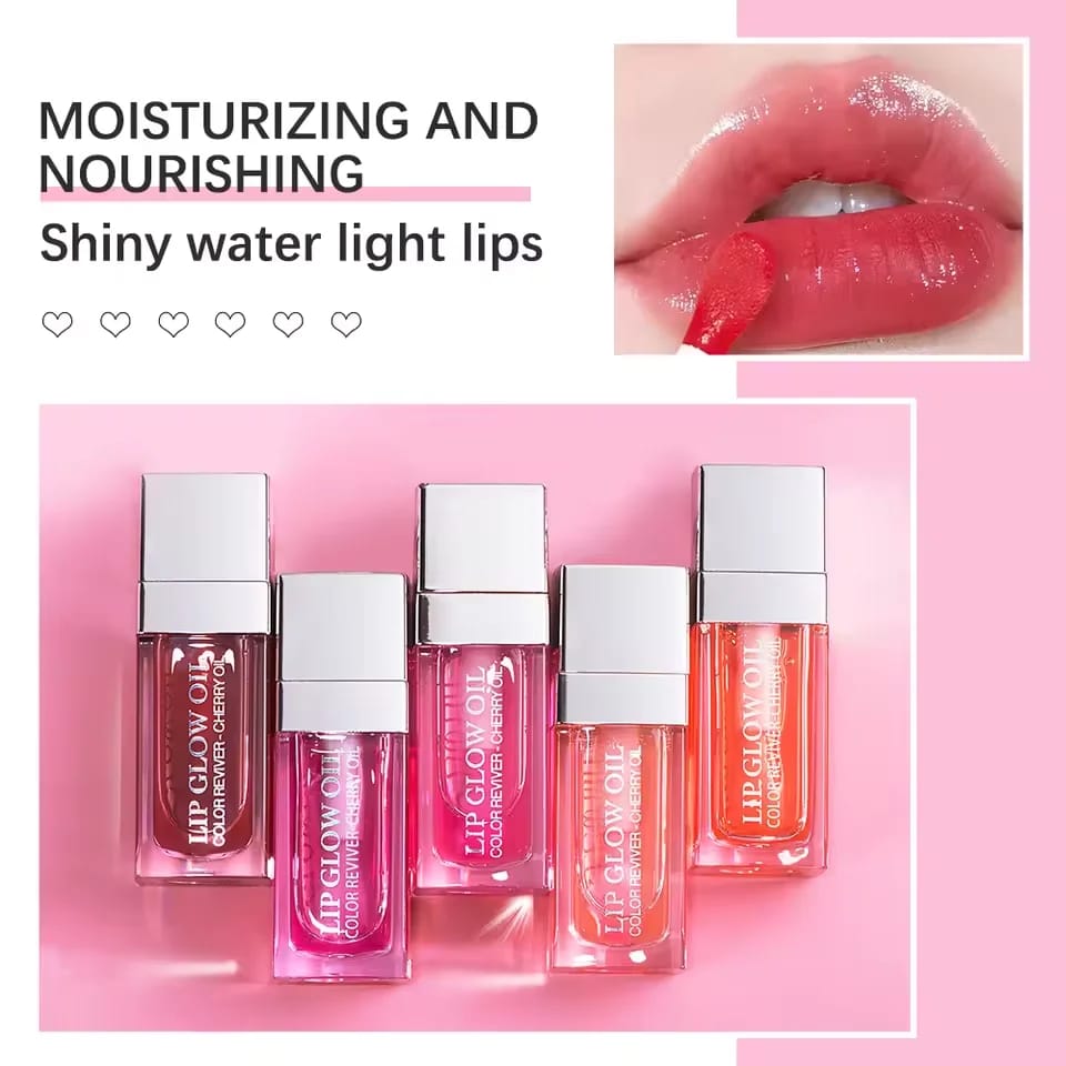 Moisturizing Lip Balm Oil Gloss for Plumping & Exfoliating Lips - Original Pink Formula for Soft, Smooth, Hydrated Lips thumbnail 3