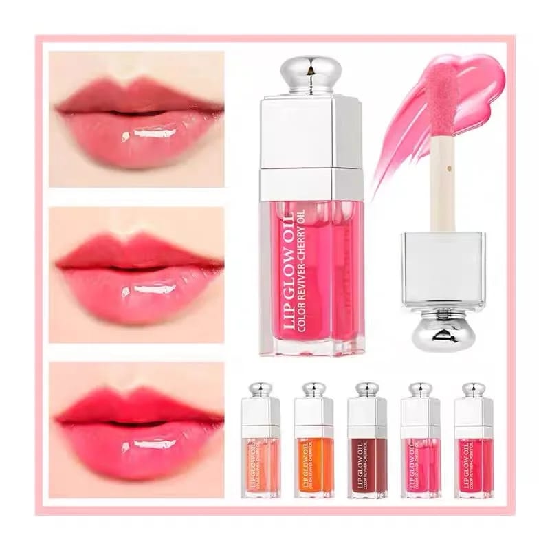 Moisturizing Lip Balm Oil Gloss for Plumping & Exfoliating Lips - Original Pink Formula for Soft, Smooth, Hydrated Lips thumbnail 4