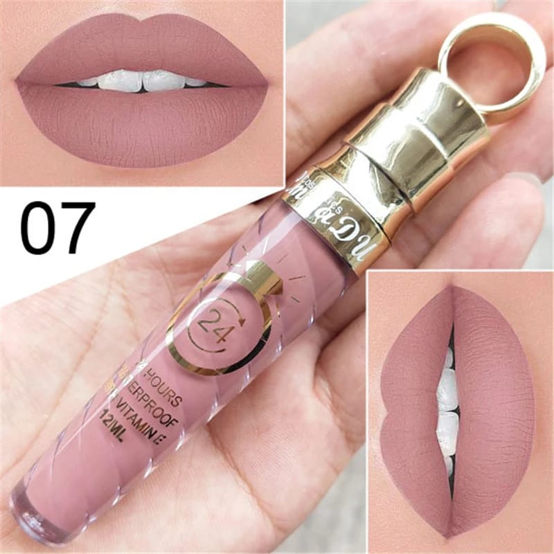20 Colors Matte & Shimmer Lipstick Set - Long-Lasting Waterproof Lip Gloss for Women, Nude Glitter Red Lip Tint Beauty Makeup thumbnail 5