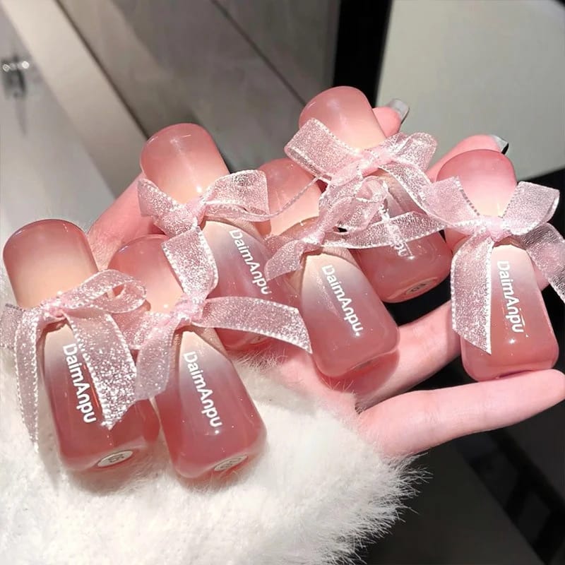 Jelly Glass Lip Gloss Moisturizing Tint Mirror Waterproof Non-stick Cup Solid Lipstick Cosmetic for All Occasions thumbnail 3