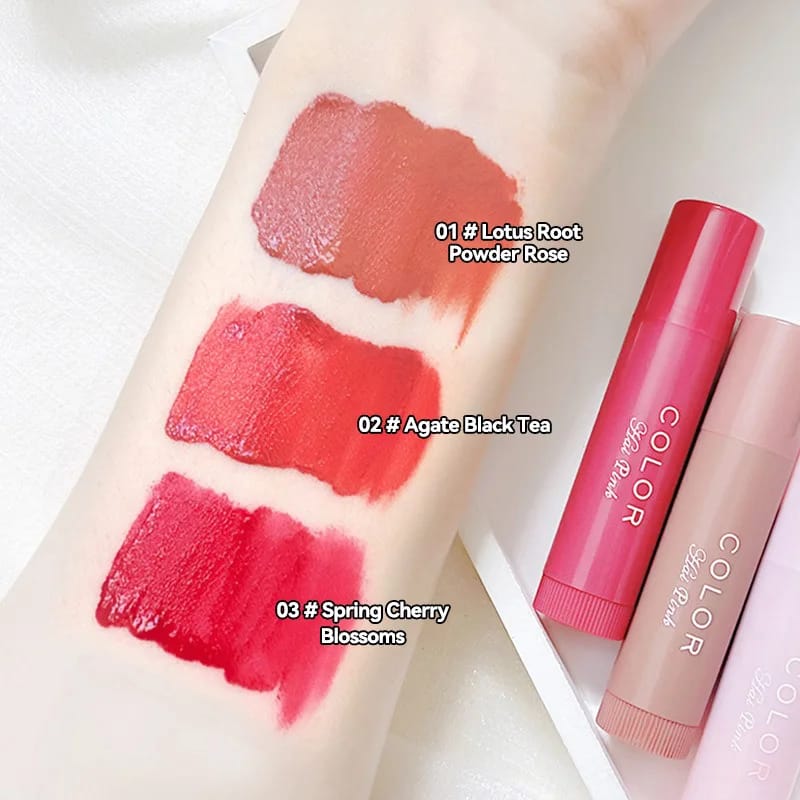 HAIPINK 3-Piece Tinted Moisturizing Lip Balm Set - Hydrating, Fade Lip Lines, Prevent Chapping, Natural Color for Daily Use thumbnail 4