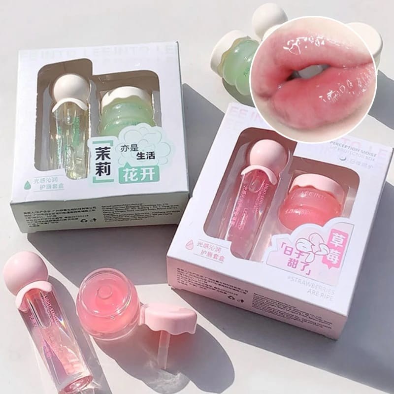 YPYP Zhencui Lip Care Set: Moisturizing Water Light Jelly Balm & Serum for Day & Night Use, Hydrating & Nourishing Formula for Women, 3.8g + 2.8ml thumbnail 2