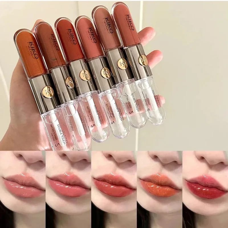KIKO 3D Liquid Lip Glaze Transparent Mirror Lipstick - Nourishing Glossy Full Lips, Long-Lasting, Non-Fading Milk Tea & Bean Paste Shades for Makeup thumbnail 6