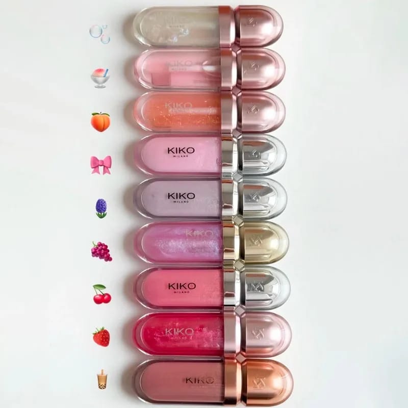 KIKO 3D Liquid Lip Glaze Transparent Mirror Lipstick - Nourishing Glossy Full Lips, Long-Lasting, Non-Fading Milk Tea & Bean Paste Shades for Makeup thumbnail 2