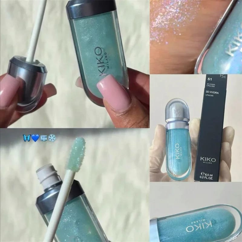 KIKO 3D Liquid Lip Glaze Transparent Mirror Lipstick - Nourishing Glossy Full Lips, Long-Lasting, Non-Fading Milk Tea & Bean Paste Shades for Makeup thumbnail 4