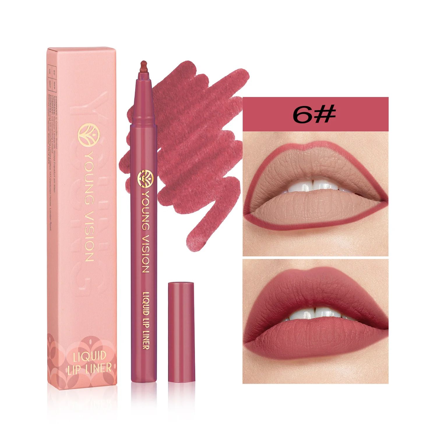 12 Color Matte Liquid Lipliner Set - Waterproof Fog Surface Lip Glaze with Sponge Gourd Head Applicator for Natural Red Tones thumbnail 3