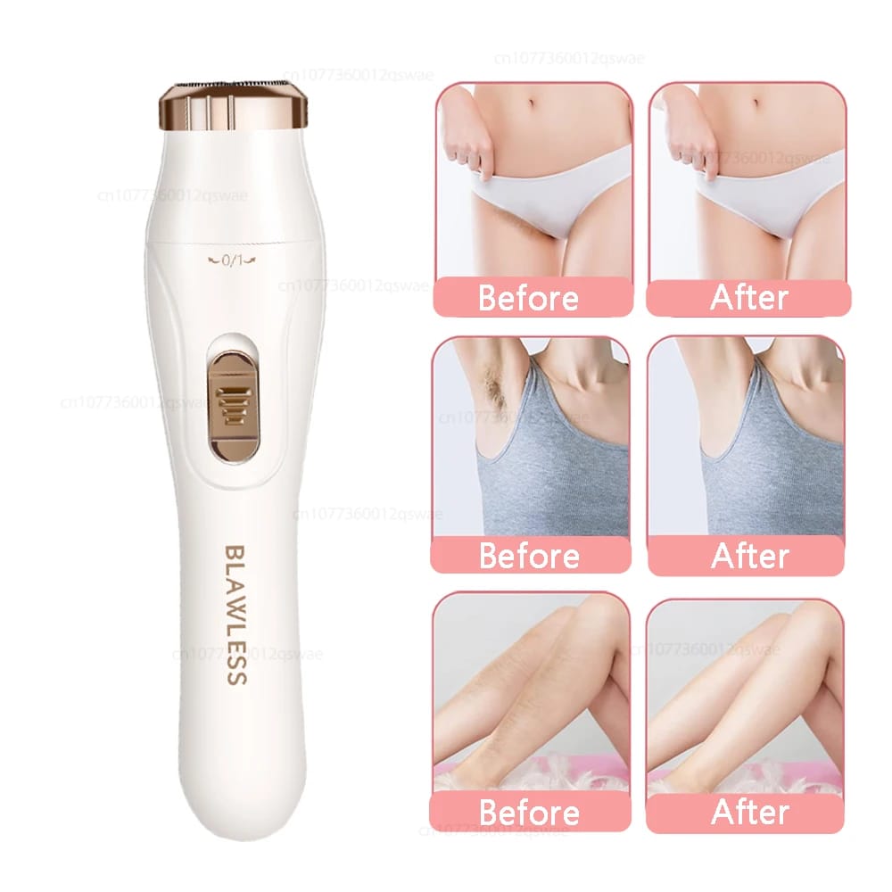 Women's Electric Shaver & Bikini Trimmer - Portable Painless Epilator for Face, Underarms, Legs - Gentle Hair Removal for Ladies thumbnail 6